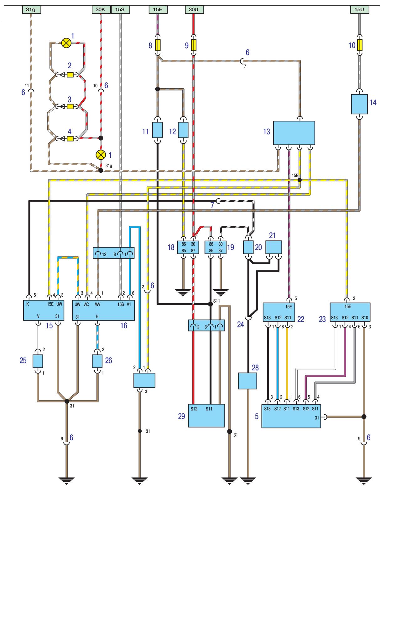 Схема проводки бмв е30 Отопитель и кондиционер